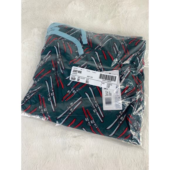 Jockey Ultra Soft Cooling Sleep Pants Men's Size L Skiing Design NEW - Picture 2 of 4